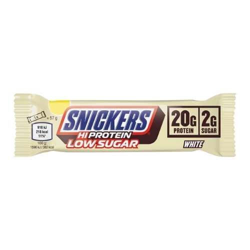 SNICKERS WHITE LOW SUGAR HI PROTEIN BAR 57G