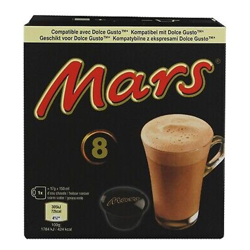 MARS HOT CHOCOLATE DOLCE GUSTO COMPATIBLE 8 PODS