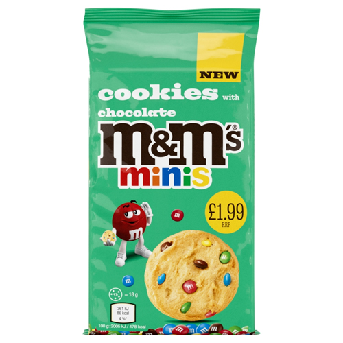M&M'S MINIS COOKIES PMP £1.99 144G