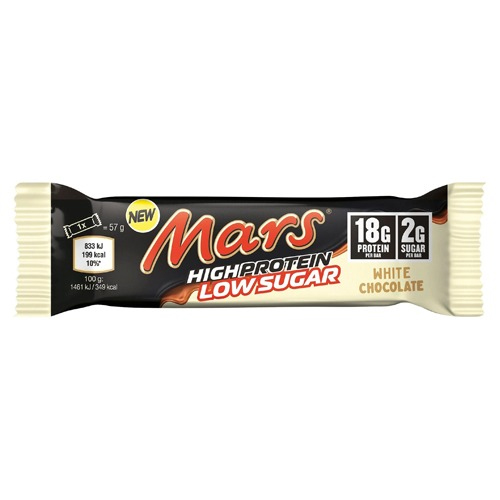 MARS HIPROTEIN LOW SUGAR WHITE CHOCOLATE PROTEIN BAR 57G