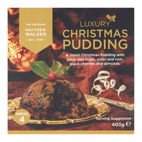 MATTHEW WALKER THE ORIGINAL LUXURY CHRISTMAS PUDDING 400G