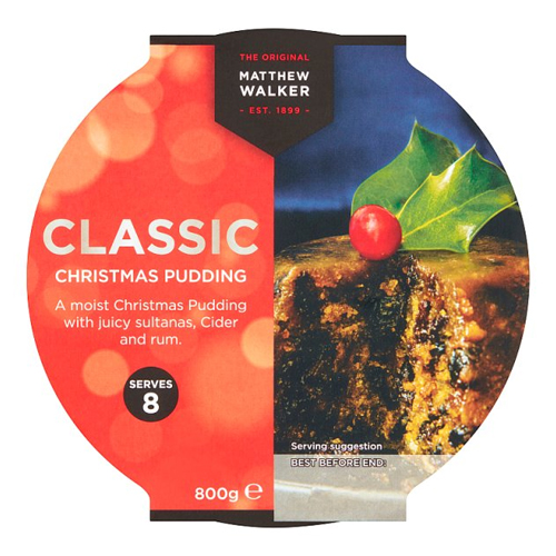 MATTHEW WALKER THE ORIGINAL CLASSIC CHRISTMAS PUDDING 800G