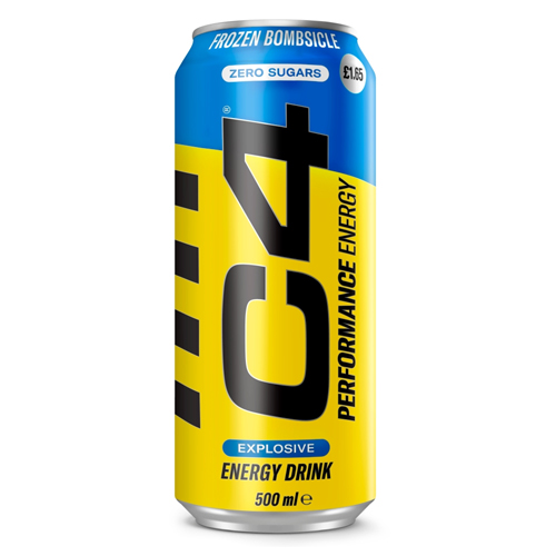 C4 ENERGY FROZEN BOMBSICLE PMP £1.65 500ML
