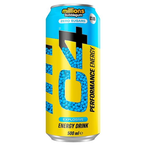 C4 ENERGY MILLIONS BUBBLEGUM PMP £1.65 500ML