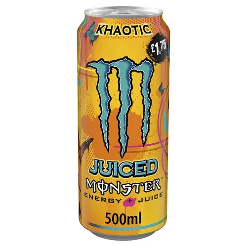 MONSTER KHAOTIC CAN PMP £1.75 500ML