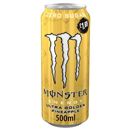 MONSTER ENERGY ULTRA GOLDEN CAN PMP £1.65 500ML