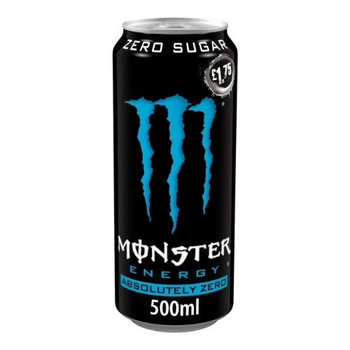 MONSTER ENERGY ABSOLUTELY ZERO SUGAR CAN PMP £1.75 500ML