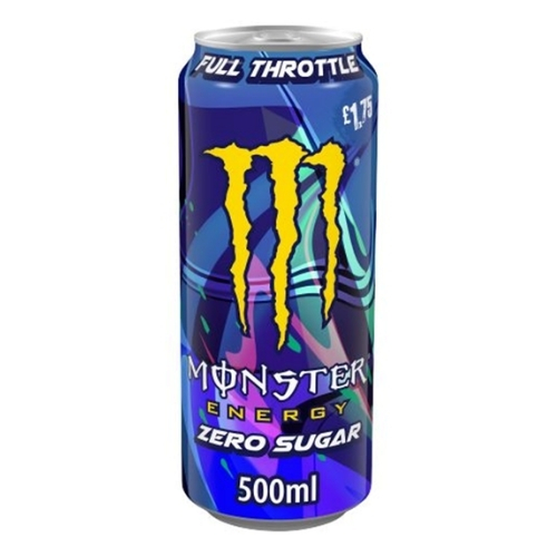MONSTER ENERGY FULL THROTTLE ZERO SUGAR PMP £1.75 500ML