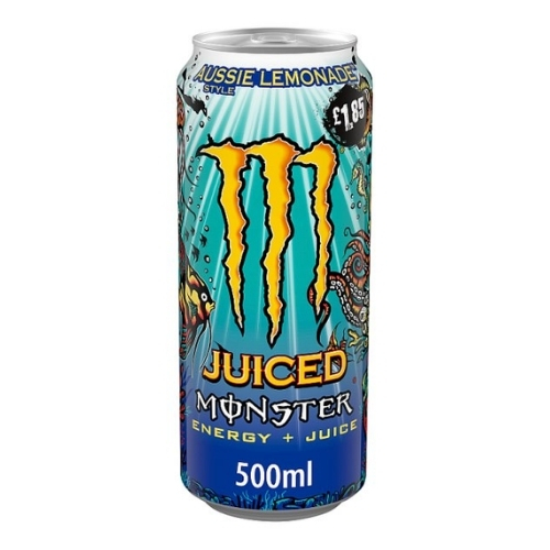 MONSTER AUSSIE LEMONADE CAN PMP £1.85 500ML