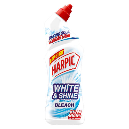 HARPIC WHITE AND SHINE BLEACH PMP £1.69 750ML