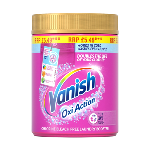 VANISH GOLD PINK STAIN REMOVER POWDER COLOURS PMP £5.49 470G