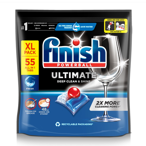 FINISH ULTIMATE REGULAR DISHWASH TABLETS 55S