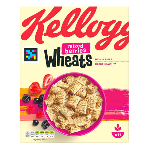 KELLOGG'S MIXED BERRIES WHEATS 500G