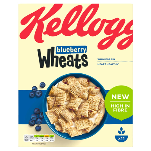 KELLOGG'S BLUEBERRY WHEATS 500G