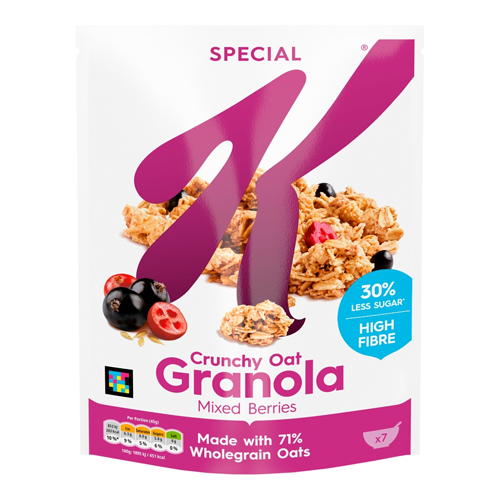 KELLOGG'S SPECIAL K CRUNCHY OAT GRANOLA MIXED BERRIES 350G
