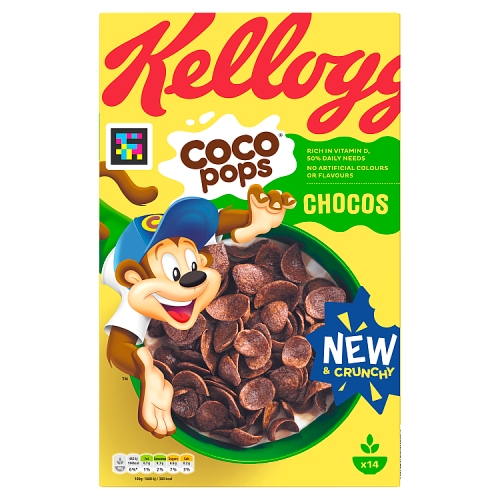 KELLOGG'S COCO POPS CHOCOS CHOCOLATE BREAKFAST CEREAL 430G