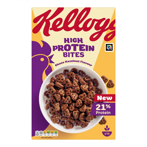 KELLOGGS HI PROTEIN CHOCOLATE HAZELNUT BITES 400G