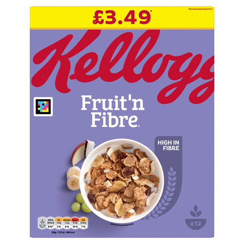 KELLOGG'S FRUIT N FIBRE PMP £3.49 500G