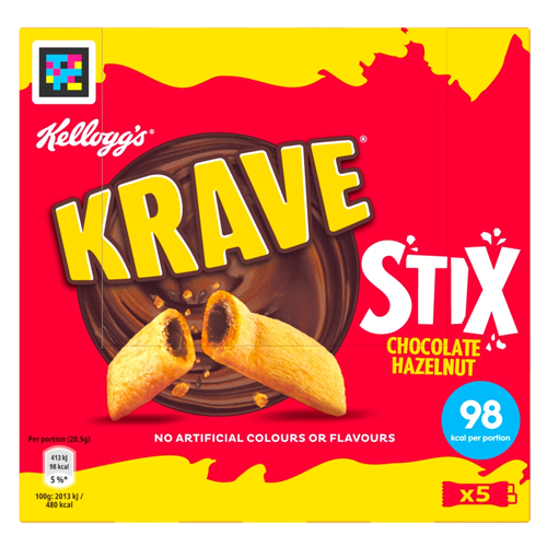 KELLOGG'S KRAVE CHOCOLATE HAZELNUT STIX 20.5G