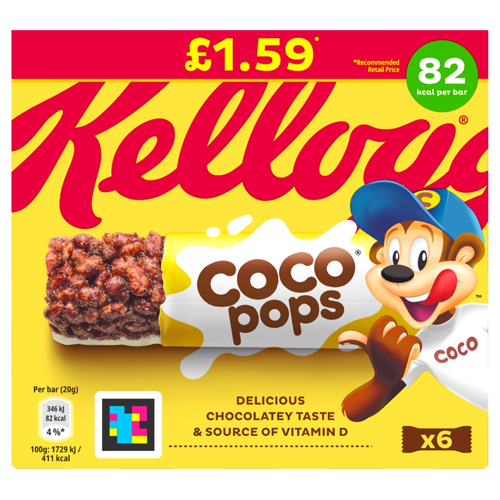 KELLOGG'S COCO POPS BAR PMP £1.59 20G