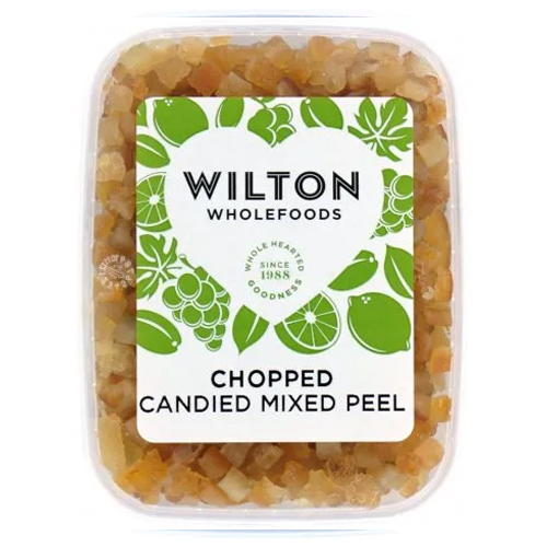 WILTON WHOLEFOODS CHOPPED CANDIED MIXED PEEL 180G