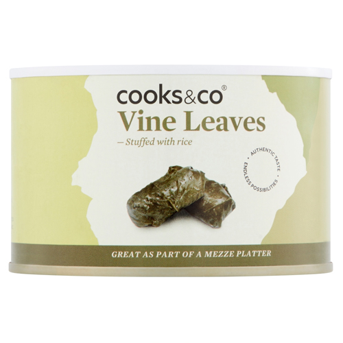 COOKS & CO VINE LEAVES STUFFED WITH RICE 380G