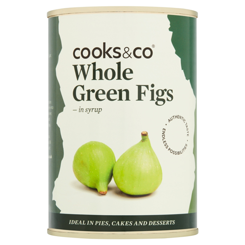 COOKS & CO WHOLE GREEN FIGS IN SYRUP 400G