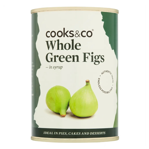 COOKS & CO WHOLE GREEN FIGS IN SYRUP 820G