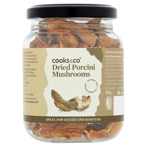 COOKS & CO DRIED PORCINI MUSHROOMS 40G