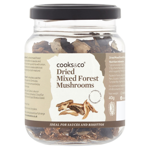 COOKS & CO DRIED MIXED FOREST MUSHROOMS 40G
