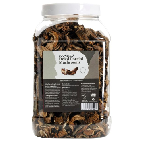 COOKS & CO DRIED PORCINI MUSHROOMS 500G
