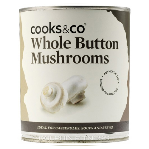 COOKS & CO WHOLE BUTTON MUSHROOMS 800G