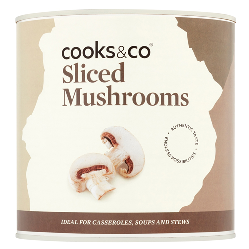 COOKS & CO SLICED MUSHROOMS 2.5KG