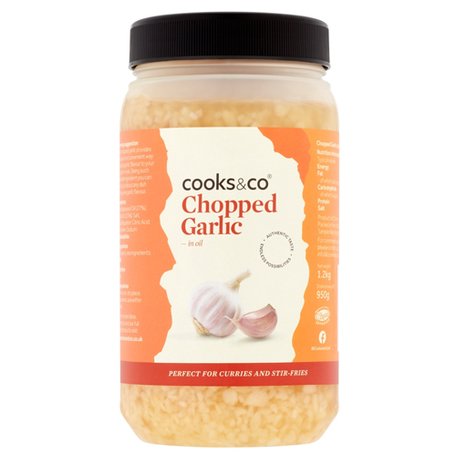 COOKS & CO CHOPPED GARLIC IN OIL 1.2KG