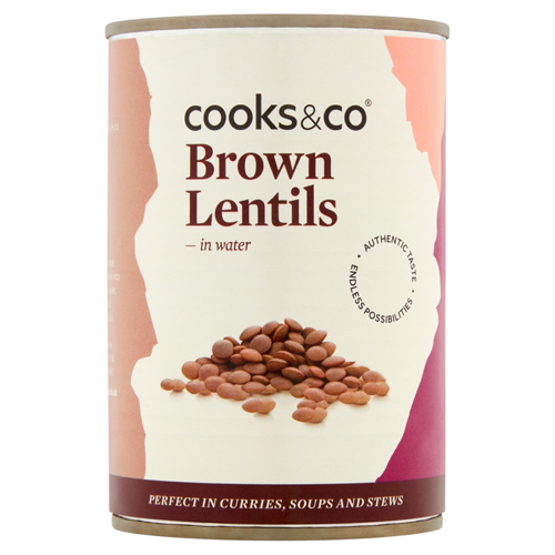 COOKS & CO BROWN LENTILS 400G