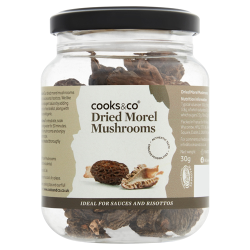 COOKS & CO DRIED MORREL MUSHROOMS 30G