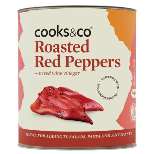 COOKS & CO ROASTED RED PEPPERS 2.9KG