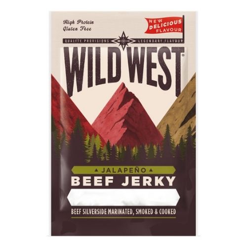 WILD WEST BEEF JERKY JALAPENO 25G