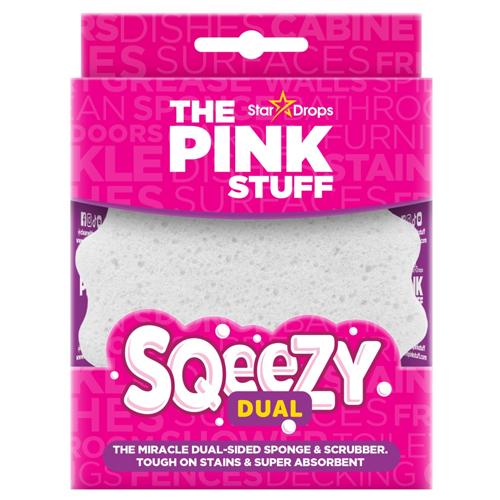 STARDROPS THE PINK STUFF DUAL SCRUBBER & SPONGE 1S