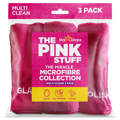 STARDROPS THE PINK STUFF MICROFIBRE CLOTHS 1S