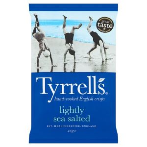 TYRRELLS LIGHTLY SEA SALTED CRISPS 24X 40G