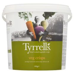 TYRRELLS SEA SALTED VEG SHARING CRISPS 4X 600G