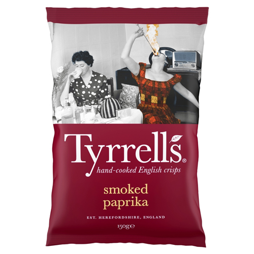 TYRRELLS SMOKED PAPRIKA SHARING CRISPS 150G