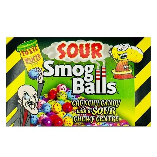TOXIC WASTE SOUR SMOG BALLS THEATRE BOX 85G