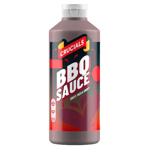 CRUCIALS SAUCE BBQ  PMP £1.49 500ML
