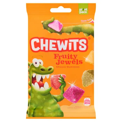 CHEWITS FRUITY JEWELS CHEWY GUMMIES 125G