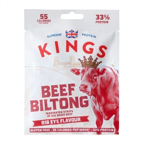 KINGS ELITE SNACKS SNACK RIB EYE BILTONG 12X 25G