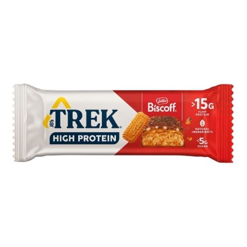 TREK HI PROTEIN LOW SUGAR LOTUS BISCOFF BAR 55G