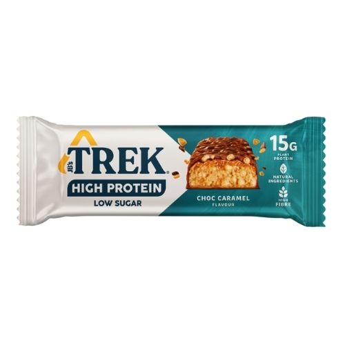 TREK HI PROTEIN LOW SUGAR CHOCOLATE CARAMEL BAR 55G