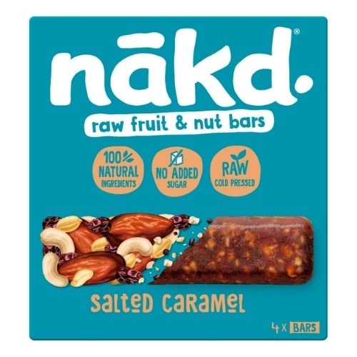 NAKD SALTED CARAMEL 4PK 140G
